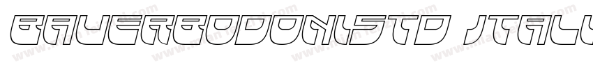 BauerBodonistd Itali字体转换